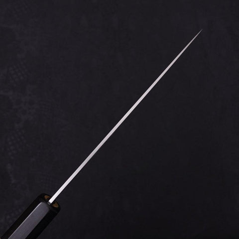 Petty White Steel #1 Polished Buffalo Magnolia Handle 135mm-[Musashi]-[Japanese-Kitchen-Knives]