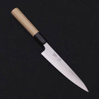 Petty White Steel #1 Polished Buffalo Magnolia Handle 135mm-[Musashi]-[Japanese-Kitchen-Knives]