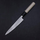 Petty White Steel #1 Polished Buffalo Magnolia Handle 150mm-[Musashi]-[Japanese-Kitchen-Knives]
