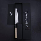 Petty White Steel #1 Polished Buffalo Magnolia Handle 150mm-[Musashi]-[Japanese-Kitchen-Knives]