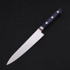 Petty knife AUS-8 Polished Western Blue Handle 150mm-[Musashi]-[Japanese-Kitchen-Knives]