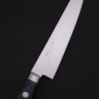 Petty knife AUS-8 Polished Western Blue Handle 150mm-[Musashi]-[Japanese-Kitchen-Knives]