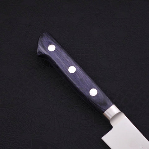 Petty knife AUS-8 Polished Western Blue Handle 150mm-[Musashi]-[Japanese-Kitchen-Knives]
