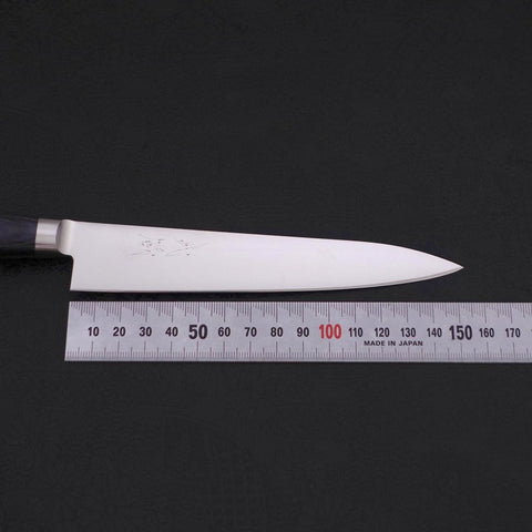 Petty knife AUS-8 Polished Western Blue Handle 150mm-[Musashi]-[Japanese-Kitchen-Knives]