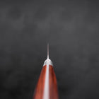 Petty knife AUS-8 Polished Western Brown Handle 130mm-[Musashi]-[Japanese-Kitchen-Knives]