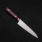 Petty knife AUS-8 Polished Western Red Handle 130mm-[Musashi]-[Japanese-Kitchen-Knives]