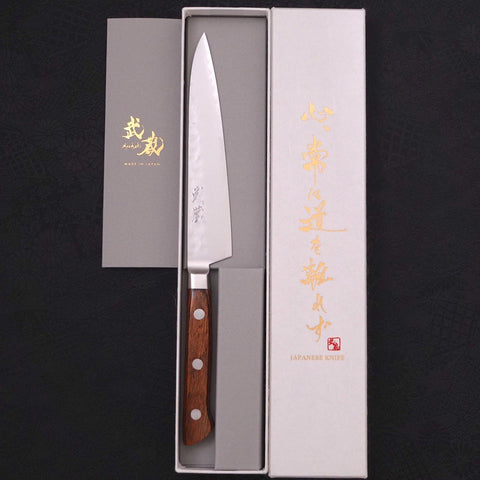 Petty knife VG-5 Tsuchime Western Handle 150mm (5.9”)-[Musashi]-[Japanese-Kitchen-Knives]