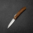 Pocket Knife VG-10 Hawaiian Koa Outdoor Knife 55mm with Leather Sheath-[Musashi]-[Japanese-Kitchen-Knives]