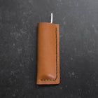 Pocket Knife VG-10 Karin Outdoor Knives 60mm with Leather Sheath-[Musashi]-[Japanese-Kitchen-Knives]