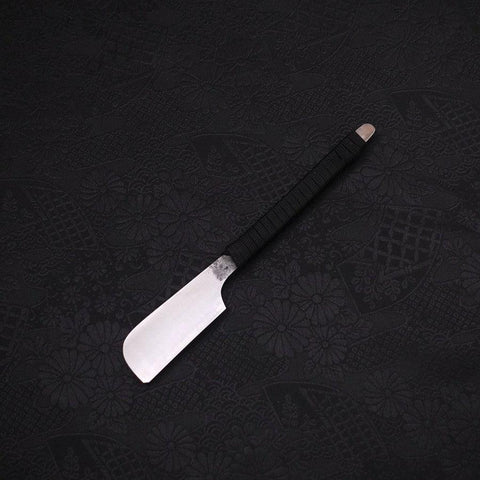 Razor/Kamisori Blue Steel #2 Suminagashi Cord Handle 50mm-[Musashi]-[Japanese-Kitchen-Knives]