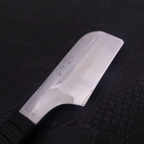 Razor/Kamisori Blue Steel #2 Suminagashi Cord Handle 50mm-[Musashi]-[Japanese-Kitchen-Knives]