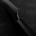Sabaki White Steel #2 Kurouchi Buffalo Ebony Handle 140mm-[Musashi]-[Japanese-Kitchen-Knives]