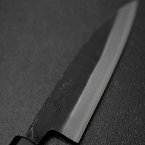 Sabaki White Steel #2 Kurouchi Buffalo Magnolia Handle 140mm-[Musashi]-[Japanese-Kitchen-Knives]