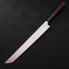 Sakimaru Takohiki Blue Steel #2 Kurouchi Buffalo Wenge Handle 300mm (11.8”)-[Musashi]-[Japanese-Kitchen-Knives]