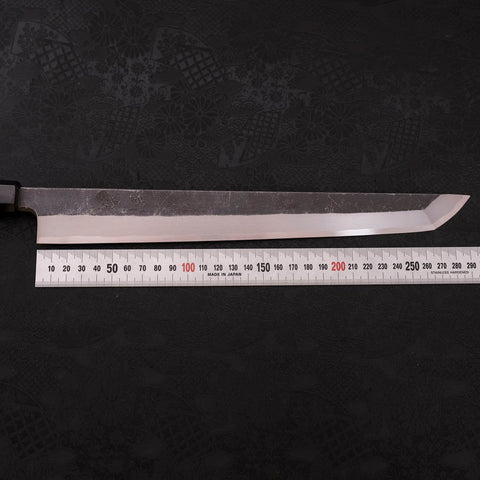 Sakimaru Takohiki Blue Steel #2 Kurouchi Buffalo Wenge Handle 300mm (11.8”)-[Musashi]-[Japanese-Kitchen-Knives]