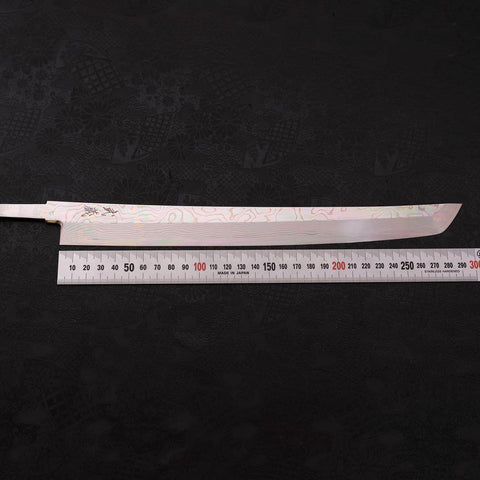 Sakimaru Takohiki Silver Steel #3 Nickel Damascus 300mm-[Musashi]-[Japanese-Kitchen-Knives]