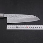 Santoku 440C Nashiji Damascus Ocean White Black Gold Handle 165mm-[Musashi]-[Japanese-Kitchen-Knives]
