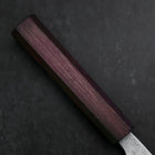 Santoku 440C Nashiji Damascus Purple Urushi Handle 165mm-[Musashi]-[Japanese-Kitchen-Knives]