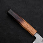 Santoku 440C Nashiji Damascus Yaki Urushi Handle 165mm-[Musashi]-[Japanese-Kitchen-Knives]
