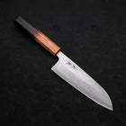 Santoku 440C Nashiji Damascus Yaki Urushi Handle 165mm-[Musashi]-[Japanese-Kitchen-Knives]