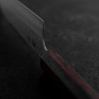 Santoku AUS-10 Nashiji Damascus Wenge Handle 165mm-[Musashi]-[Japanese-Kitchen-Knives]