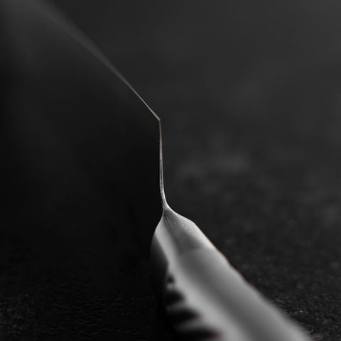 Santoku AUS-10 Polished All-Stainless Handle 165mm (6.5”)-[Musashi]-[Japanese-Kitchen-Knives]