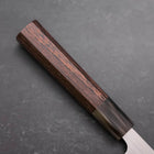 Santoku AUS-10 Polished Buffalo Wenge Handle 165mm-[Musashi]-[Japanese-Kitchen-Knives]