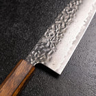 Santoku AUS-10 Tsuchime Damascus Sumi Urushi Handle 165mm (6.5”)-[Musashi]-[Japanese-Kitchen-Knives]