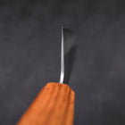 Santoku AUS-8 Polished Oak Handle 165mm-[Musashi]-[Japanese-Kitchen-Knives]