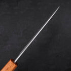 Santoku AUS-8 Polished Oak Handle 165mm-[Musashi]-[Japanese-Kitchen-Knives]