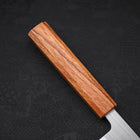 Santoku AUS-8 Polished Oak Handle 165mm-[Musashi]-[Japanese-Kitchen-Knives]
