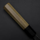 Santoku Blue Steel #1 Kurouchi Buffalo Magnolia Handle 165mm-[Musashi]-[Japanese-Kitchen-Knives]