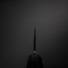 Santoku Blue Steel #2 Kurouchi Black Ishime Urushi Handle 165mm-[Musashi]-[Japanese-Kitchen-Knives]