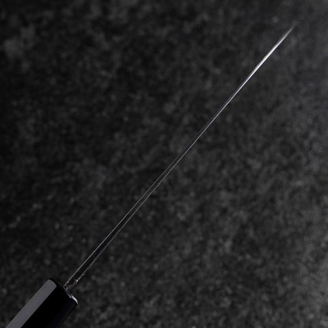 Santoku Blue Steel #2 Kurouchi Buffalo Walnut Handle 165mm-[Musashi]-[Japanese-Kitchen-Knives]