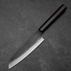Santoku Blue Steel #2 Kurouchi Chokin Dragon Buffalo Ebony Handle 165mm-[Musashi]-[Japanese-Kitchen-Knives]