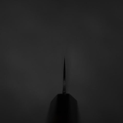 Santoku Blue Steel #2 Kurouchi Chokin Dragon Buffalo Ebony Handle 165mm-[Musashi]-[Japanese-Kitchen-Knives]