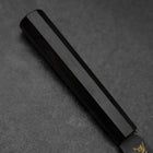 Santoku Blue Steel #2 Kurouchi Chokin Hannya Buffalo Ebony Handle 165mm (6.5”)-[Musashi]-[Japanese-Kitchen-Knives]