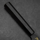 Santoku Blue Steel #2 Kurouchi Chokin Koi Buffalo Ebony Handle 165mm-[Musashi]-[Japanese-Kitchen-Knives]