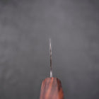 Santoku Blue Steel #2 Kurouchi Ebony Handle 165mm-[Musashi]-[Japanese-Kitchen-Knives]