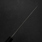 Santoku Blue Steel #2 Nashiji Stainless Yew Handle 165mm (6.5”)-[Musashi]-[Japanese-Kitchen-Knives]