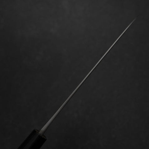 Santoku Blue Steel #2 Nashiji Stainless Yew Handle 165mm (6.5”)-[Musashi]-[Japanese-Kitchen-Knives]