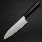 Santoku Blue Steel #2 Polished Ebony Handle 180mm (7”)-[Musashi]-[Japanese-Kitchen-Knives]