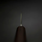 Santoku Blue Steel #2 Polished Ebony Handle 180mm (7”)-[Musashi]-[Japanese-Kitchen-Knives]