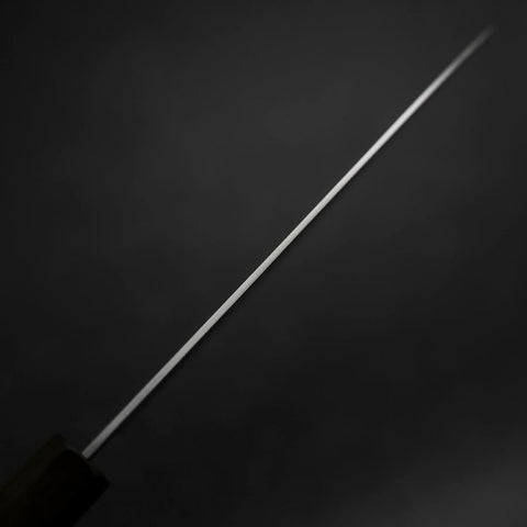 Santoku Blue Steel #2 Polished Ebony Handle 180mm (7”)-[Musashi]-[Japanese-Kitchen-Knives]