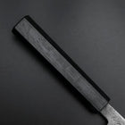 Santoku Blue Steel #2 Stainless Clad Nashiji Dark Blue Urushi Handle 165mm (6.5”)-[Musashi]-[Japanese-Kitchen-Knives]