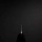 Santoku Blue Steel #2 Stainless Clad Tsuchime Western Handle Black 165mm-[Musashi]-[Japanese-Kitchen-Knives]