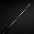Santoku Blue Steel #2 Stainless Clad Tsuchime Western Handle Black 165mm-[Musashi]-[Japanese-Kitchen-Knives]