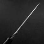 Santoku Blue Steel #2 Suminagashi Buffalo Ebony Handle 170mm (6.7”)-[Musashi]-[Japanese-Kitchen-Knives]
