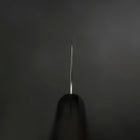 Santoku Blue Super Polished Buffalo Ebony Handle 165mm-[Musashi]-[Japanese-Kitchen-Knives]