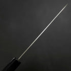 Santoku Blue Super Polished Buffalo Ebony Handle 165mm-[Musashi]-[Japanese-Kitchen-Knives]